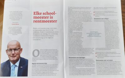 Elke school- meester is rentmeester